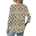thumbnail image 4 of 3/4 Sleeve Tops for Women Summer Summer Tops for Women Plus Size Sleeveless Womens Tops Spring Summer Fashion 2025 Womens T Shirts Cotton Graphic orders placed by me, 4 of 8