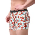thumbnail image 2 of Uemuo Strawberries Pattern Men's Boxer Briefs,Trunk Anti-Chafing,Comfortable, Durable, and Stylish Underwear-Small, 2 of 9