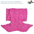 thumbnail image 5 of Catalonia Adult Knitted Mermaid Tail Blanket with Anti-Slip Neck Strap Soft Snuggie Throw All Seasons Sleep Bag 66.5” x, 5 of 5