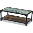 thumbnail image 4 of End Table Inlife Coffee Table Open Shelf Storage for Living Room Solid Acacia Wood, 4 of 8