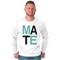 thumbnail image 4 of Matching Set for Couples Soul Mates Plus Size Long Sleeve Graphic Tee Shirt Brisco Brands 3X, 4 of 6