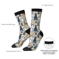 thumbnail image 4 of KLL Llama and Cactus1 Print Cool Socks Men's Women's Crew Socks Funny Crazy Novelty Stockings, 4 of 6