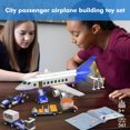 thumbnail image 2 of Set de construcción YOYBLOXY City Passenger Airplane con remolque, 2 of 7