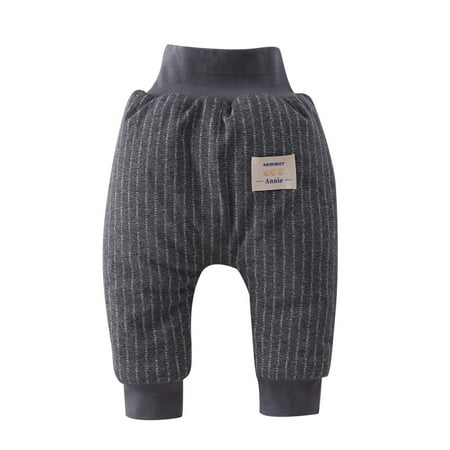 

Newborn Baby Fleece Pull-on Pants Unisex Flexy Soft Elastic Sweatpants Stretch Joggers for Babies Toddlers(Color:GY2 Size:3-6 Months)