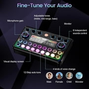 Podcast Equipment Bundle for 2, Recording Studio Package with Podcast Microphone, Audio Mixer,Pro Audio Interface, Studio Equipment for Gamer Podcasting,Recording,Vlog Living,Streaming,YouTube,TikTok