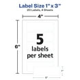thumbnail image 5 of Avery No-Iron Fabric Labels, 1" x 3", 20ct (40724), 5 of 9