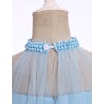 thumbnail image 5 of IBTOM CASTLE Pageant Dresses for Toddler Girls Halter Glitters Tulle Dress Princess Formal Birthday Party Wedding Flower Girl Dress Blue, 5 of 7