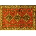 thumbnail image 1 of Ahgly Company Machine Washable Indoor Rectangle Persian Yellow Traditional Area Rugs, 5' x 8', 1 of 4