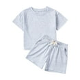 thumbnail image 5 of Gerichy Boys Summer Outfits 1-4Years Baby Boys Clothes Set Gentle T-shirt Tops+Shorts Summer Outfits, 5 of 5