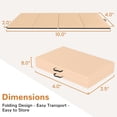 thumbnail image 5 of BalanceFrom 4-Panel All-Purpose Folding Gymnastics Workout Mat, 10' x 4' x 2", Beige, 5 of 7