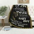 thumbnail image 2 of Son Blanket from Mom to My Son Blankets Birthday Gifts for Son from Mom for Son Birthday Gift Idea for Son Soft Flannel Fleece Blanket 60" x 50", 2 of 6