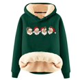 thumbnail image 1 of Chaquetas y abrigos casuales con capucha de manga larga para mujer, jersey con capucha de manga larga, top con estampado navideño, abrigo casual, top de poliéster para mujer, 1 of 2