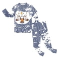 thumbnail image 2 of Enyan Halloween Boy Pajamas Long Sleeve Pumpkin/Ghost Pjs Set Kid Toddler Jammies Sleepwear Loungewear Set Halloween Pjs for Boys(3Y), 2 of 6