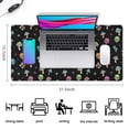 thumbnail image 5 of Long Mouse Pads for Desk,Black Colorful Skull Mushroom Pattern Desk Mats on Top Of Desks, Desk Mouse Pad Extra Large with 3mm Non-Slip Base and Stitched Edge for Gaming,Office,Work,Home 31.5"x15.7", 5 of 6