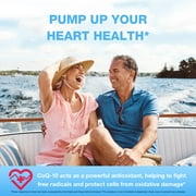 Vitamin World CoQ10 200 mg Softgels, Coenzyme Q10 Supplements for Antioxidant Support, Heart Health & Energy Production, Gluten Free, 120 Rapid Release Softgels