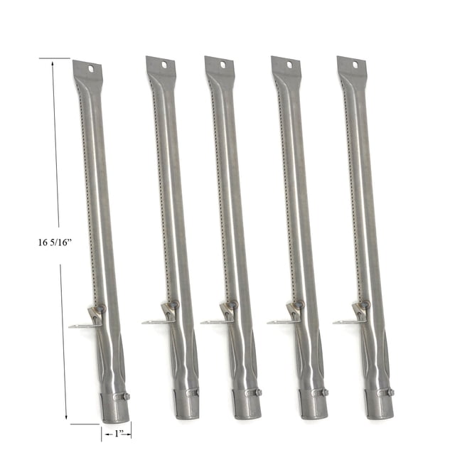Replacement STAINLESS STEEL BURNER For BRINKMANN 810-4580-SB, 810-6570-F, 810-6680-S Gas Models, 5-Pack