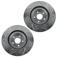 thumbnail image 4 of TRQ Front Performance Brake Pad & Rotor Kit Brake Pads Brake Rotors Set Semi-Metallic Premium G-Coated Fits Select 1998-2002 Subaru Forester 1998-2001 Impreza 1997-2002 Legacy 2000 Outback, 4 of 6