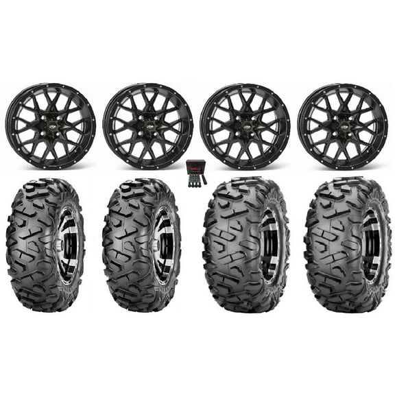 ITP Hurricane 14" Wheels Black 26" BigHorn Tires Polaris RZR XP 1000 / PRO XP / Ranger XP 900/1000