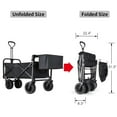 thumbnail image 3 of Whitsunday Folding Wagon 8" Heavy Duty Wheels with Rear Storage (Standard Size PLUS), 3 of 6