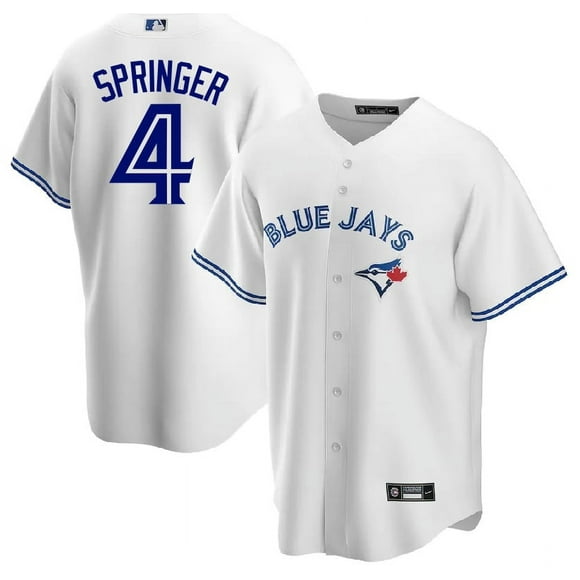 Blue Jays 11 Bo Bichette 27 Vladimir Guerrero Jr. 4 George Springer Baseball Jersey, Toronto Baseball Jersey Blue Jays Shirt with Embroidery Button Detail for Training Competition Parties