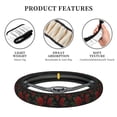 thumbnail image 6 of Fotbe Roses Steering Wheel Cover Universal 15 in Car Accessories for Men Women,Steering Wheel Protector Comfortable Protective Case for SUV Sedan Decor, 6 of 8