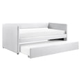 thumbnail image 4 of No Thick Mattress Needed - Gray Fabric Daybed with Trundle, 4 of 4
