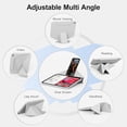 thumbnail image 3 of Multi-Angle Magnetic Stand Clear Back Cover for iPad Air 11" M2/M3/M4 & Air 4/5 10.9", Slim Tablet Case with Apple Pencil Slot Auto Sleep Wake, Gray, 3 of 16