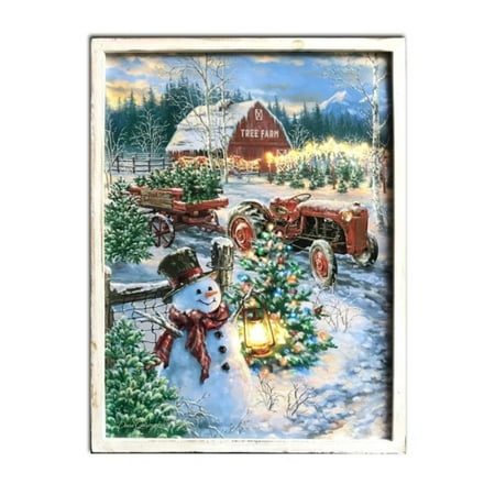 Farmer Brown Christmas Tree Farm White and Brown