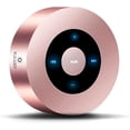 thumbnail image 1 of [LED Touch Design] Bluetooth Speaker, XLeader Portable Speaker with HD Sound/12-Hour Playtime/Bluetooth 4.1/Micro SD Support, for iphone/ipad/Tablet/Laptop/Echo dot (Rose gold),A-Pink Rose Gold, 1 of 21
