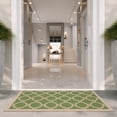 thumbnail image 3 of Safavieh Courtyard Ariel Geometric Indoor/Outdoor Area Rug, Green/Beige, 2' x 3'7", 3 of 9
