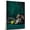 Alaskan Malamute, variant on Pug Cute Dog Tennis Stretched Canvas Size 8x12 – Retro Pug Dog Batter in Action With Tennis for Themed Living Room