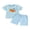 Sky Blue, variant on RUINIXCW Kids Toddler Baby Boy Halloween Outfit Little Baby Boy Summer Fall Clothes Pumpkin Embroidery Striped Short Sleeves T-Shirt and Shorts Set