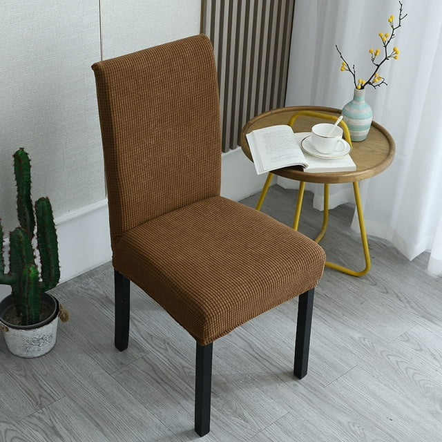 Nsxcdh Chair Cover Thickened Chair Cover Universal Chair Cover Household Dining Chair Cover Hotel Elastic Conjoined Stool Cover Dining Table Chair Cover