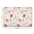 thumbnail image 5 of Pioneer Flower Floral Print Flannel Non Slip Door Rugs,Washable Door Mats Indoor,Decorative Door Mats,Dirt-Resistant and Absorbent Doormat for Entrance,Bedroom,Kitchen,Bathroom,23.5"x16", 5 of 5