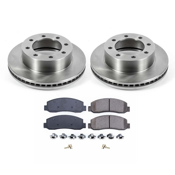 Ultimate Brakes Front Semi-Metallic Brake Pad and Rotor Kit with Hardware WM80096