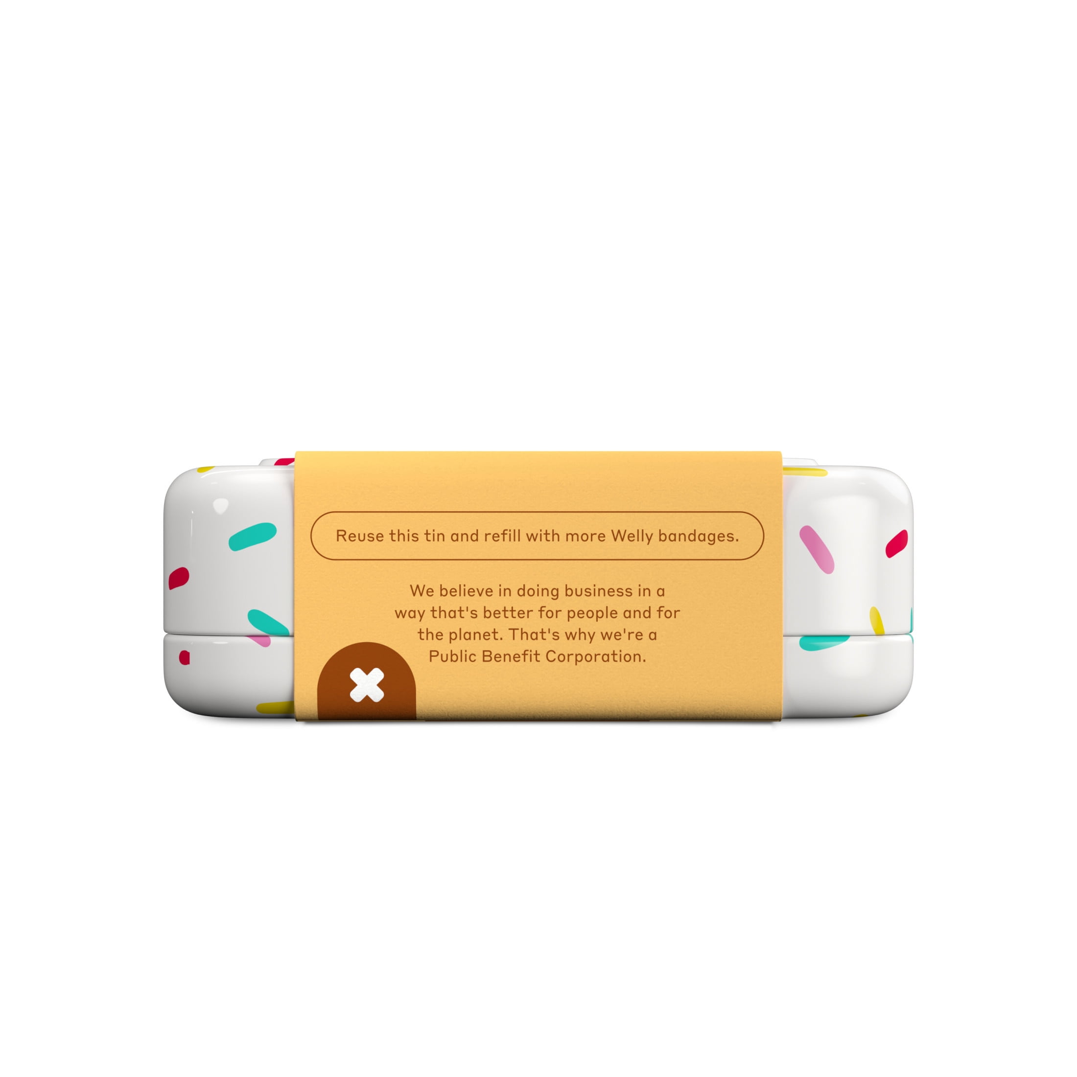 Welly Flex Fabric Adhesive Bandages Ice Cream 48ct