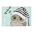 thumbnail image 2 of MKHERT Sleeping Cute Owl Doormat Rug Home Decor Floor Mat Bath Mat 23.6x15.7 inch, 2 of 3