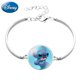 thumbnail image 2 of Disney-pulsera de dibujos animados de Lilo & Stitch, figura de Anime, cúpula de Stitch, pulsera de aleación de cristal, modelo, accesorios, juguete para niños, regalo, 2 of 5