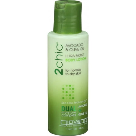 Giovanni Hair Care Products Body Lotion - 2chic - Ultra Moist - Avocado and Olive Oil - 1.5