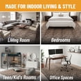 thumbnail image 2 of Ottomanson Non-Slip Living Room Area Rug 7'10" x 10' Low Pile Carpet, Leopard Print Brown, 2 of 5
