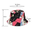 thumbnail image 2 of Lroveb Women Men Bucket Hats Casual Summer Printed Outdoor Flat Top Sunshade Hat Sun Hat, 2 of 2