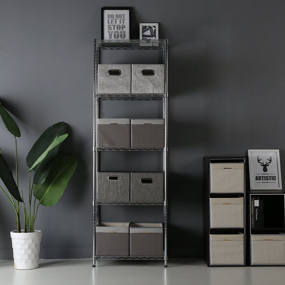 5 tier chrome shelving 15.7x23.6x71.4in