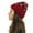 Red, variant on Herrnalise Women Casual Leopard Stitching Outdoor Plush Hats Crochet Knit Beanie Cap