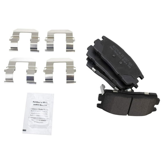 TRQ Rear Semi Metallic Brake Pad Set for Chevy Equinox GMC Terrain Torrent BFA73712 Fits select: 2007-2017 CHEVROLET EQUINOX, 2008-2010 SATURN VUE