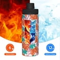 thumbnail image 5 of Haiem Hawaiian Style Printed Sports Insulated Kettle 18oz stainless steel kettle Leak-proof Water Bottle,Double-wall Insulated Bottle for Travel,Sports,Fitness, 5 of 7
