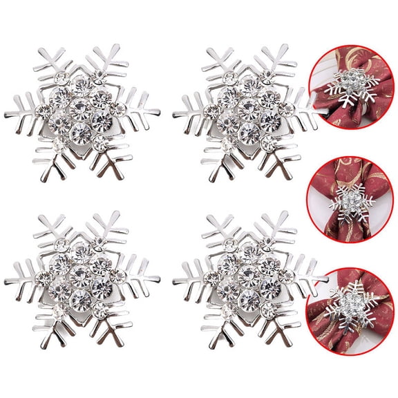 COMPUKAS Set of 4 Napkin Elegant Holiday Table Decor for Dinner Parties