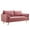 Dusty Rose, variant on Pemberly Row Contemporary Performance Velvet Upholstered Sofa in Gray