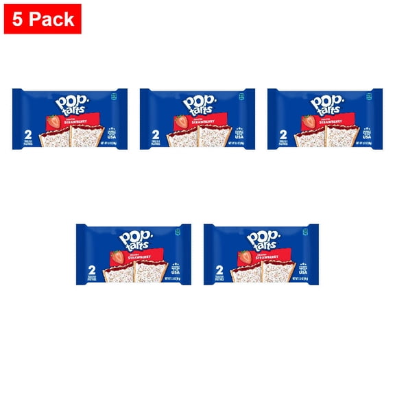 Pop-Tarts Frosted Strawberry Toaster Pastries 2 ct - 5 Pack