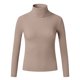 thumbnail image 2 of Gibobby Sueter Dama Suéter de punto de mujer Color sólido O Cuello de fondo Suéter de cuello Tops (Caqui, L), 2 of 5