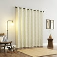 thumbnail image 2 of Sun Zero Tikal Woven Ogee 100% Blackout Grommet Curtain Panel, 25"W X 63"L, Beige, 2 of 8